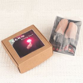 Love Lamp In Front Of The Chest, Romantic Heart-Shaped Lamp, Magic Props, Dancing With Light Energy At Night (Option: Love and fingers)