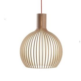 Nordic Birdcage Chandelier Solid Wood Chandelier Retro Birdcage Simple Homestay Bar Counter Bedroom Coffee Shop Chandelier (Option: A-55CM)