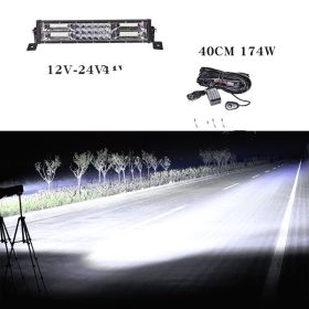 Light Bar 12V 24V Truck Middle Bar Light Super Bright Bright Light (Option: 58 with remote control flash-Single pack)