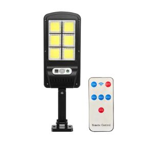 Solar Rechargeable Street Light Outdoor Waterproof Human Body Induction Remote Control COB Wall Light Garden Lighting (Option: 120 lights-Solar street light)