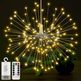 Firework Lights, Explosion Star, Silver Line Lights (Option: Warm light-150 pieces)