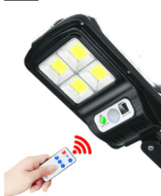 Solar Outdoor Garden Light Super Bright Human Body Induction New Rural Household Indoor And Outdoor Lighting Waterproof Led Street Light (Option: Four grids 80W)