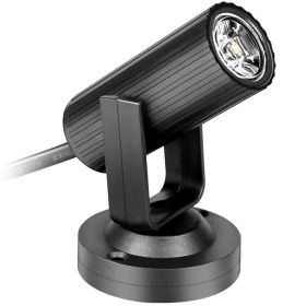 1W RGBW LED Stage Lighting PinSpot Beam Spotlight Profession (Color: Black)