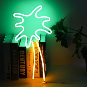 Creative Hanging Wall Bar Atmosphere Light Qing Bar Home Stay Hanging Light Romantic Bedroom Room Layout (Option: Coconut trees-USB)