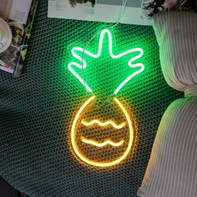 Creative Hanging Wall Bar Atmosphere Light Qing Bar Home Stay Hanging Light Romantic Bedroom Room Layout (Option: The pineapple-USB)