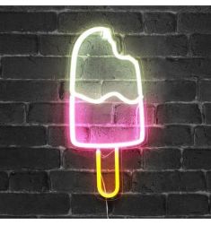 Creative Hanging Wall Bar Atmosphere Light Qing Bar Home Stay Hanging Light Romantic Bedroom Room Layout (Option: Ice cream A-USB)