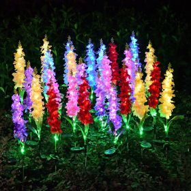 Solar Light LED Violet Lawn Light Outdoor Waterproof Garden Courtyard Park Path Corridor Lawn Decorative Lighting (Color: Yellow)