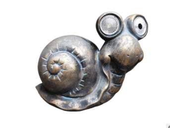 Solar Light Outdoor Garden Owl Decoration Tortoise Snail LED Decoration (Option: B)