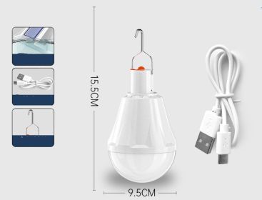 Rechargeable Bulbs Home Outdoor Super Bright Lighting Night Market (Option: B-USB)
