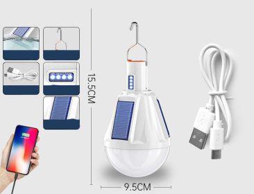 Rechargeable Bulbs Home Outdoor Super Bright Lighting Night Market (Option: D-USB)