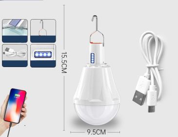 Rechargeable Bulbs Home Outdoor Super Bright Lighting Night Market (Option: C-USB)