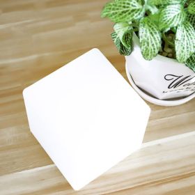 Cube Restaurant Atmosphere Table Lamp Luminous Square Decorative Table Lamp (Option: 10cm-Battery models)