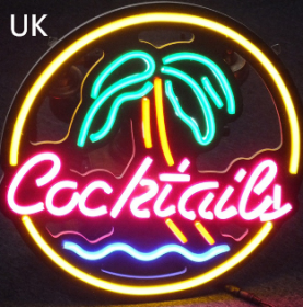 Advertising Lights, Led Interior Decoration, Cocktaily English (Option: UK)