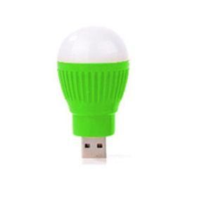 Mini USB lamp LED bulb portable night light (Color: Green)