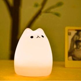Silicone Touch Sensor LED Night Light For Children Baby Kids (Option: Popularity Cat)