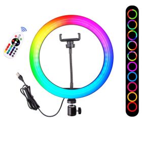 Compatible with Apple, Mobile Phone Live Self Photography Portable Tripod (Option: Style A-USB)