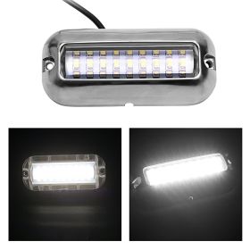 12V led 27 LED marine stainless steel lamp (Color: White)