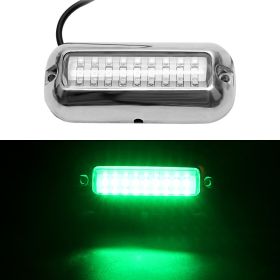 12V led 27 LED marine stainless steel lamp (Color: Green)