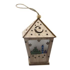 House pendant with LED lights (Color: Blue)