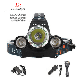The headlights of the headlights are used to charge the headlights (Option: D)