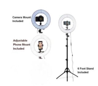 Mobile Phone Live Selfie Anchor Round LED Fill Light (Option: 30cm+180cm-2 sets)