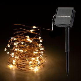 Solar LED copper light (Option: White-10m)