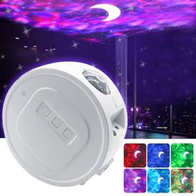 USB Ocean Star Projection Light (Option: 3PCVoice control white)
