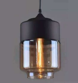 Industrial glass chandelier (Option: 01style-Warm light 5w)