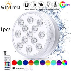 Led Beads Submersible Light Waterproof Underwater Lamp For Garden Swimming Pool Fountain Spa Party Bathroom Remote Control (Option: 1PCS)