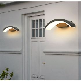 Outdoor eaves wall lamp (Option: Warm White-24W induction)