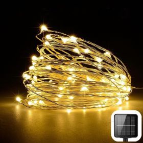 100 200led solar copper wire string light (Option: 10Style)