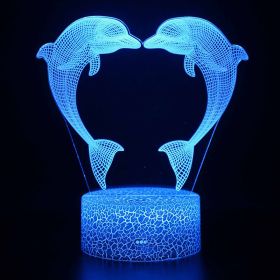 Dolphin series small night lights (Option: 1180 style-16 crack)