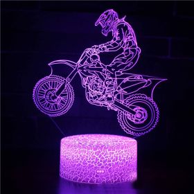 Motorcycle night light (Option: B-Crack 7 colors)