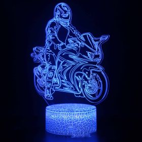 Motorcycle night light (Option: J-White 7 colors)