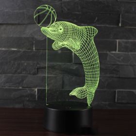Dolphin series small night lights (Option: 567 style-7 white)