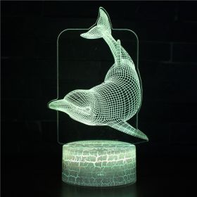 Dolphin series small night lights (Option: 566 style-7 crack)