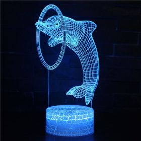 Dolphin series small night lights (Option: 565 style-7 white)
