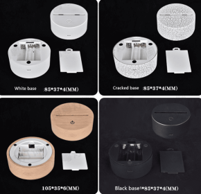 Strange Story Night Light (Option: Flower-Black 7 colors)