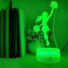 Creativity Cheerleading  3D Illusions Night Light (Option: 03 style)