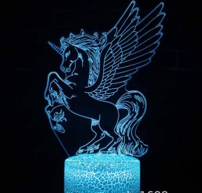 3D Creative  Series Night Light (Option: C-Crack-7)