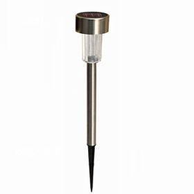 Factory wholesale stainless steel solar light lawn lamp LED garden light tube lamp foreign trade cross border explosion (Option: 1PCS)