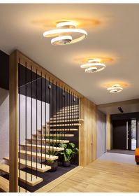 Simple and modern metal led lighting ceiling light (Option: White-Warm-220V)