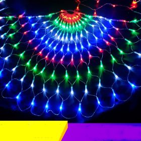 Outdoor decorative fishing net lights (Option: Peacock lamp-AU)