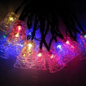 4 meters 20 light bells solar light string (Option: Colour-5m 30 lights)