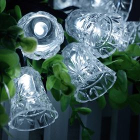 4 meters 20 light bells solar light string (Option: White-7m 50lights)