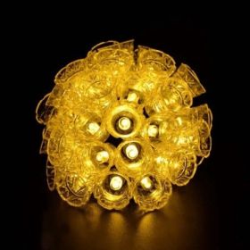 4 meters 20 light bells solar light string (Option: Warm white-7m 50lights)