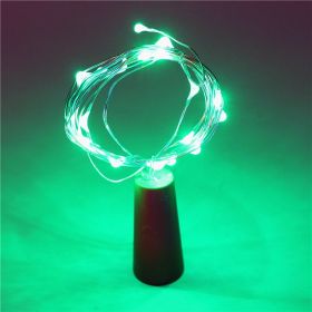 Red wine cork string 2 meters 20 colorful lights (Option: Green-3M)