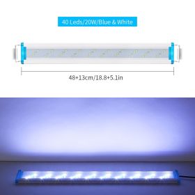 Ultra-thin aquarium light blue and white light (Option: 48cm-EU)