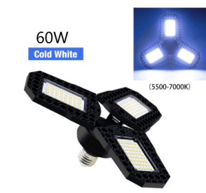 Home Living Room Balcony Lighting Deformation High Bay Lamp (Option: Zhengbai-60W)