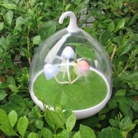 Smart touch table lamp cartoon charming colorful mushroom lamp bedroom warm atmosphere lamp (Option: Seven colors-Five)